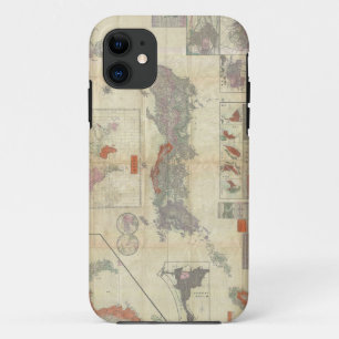 1895 Meiji 28 Japanese Map of Imperial Japan Case-Mate iPhone Case