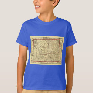 1895 Wyoming Map T-Shirt