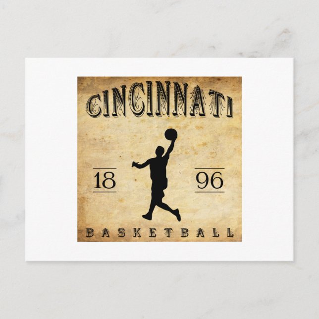 1896 Cincinnati Ohio Basketball Postcard (Front)