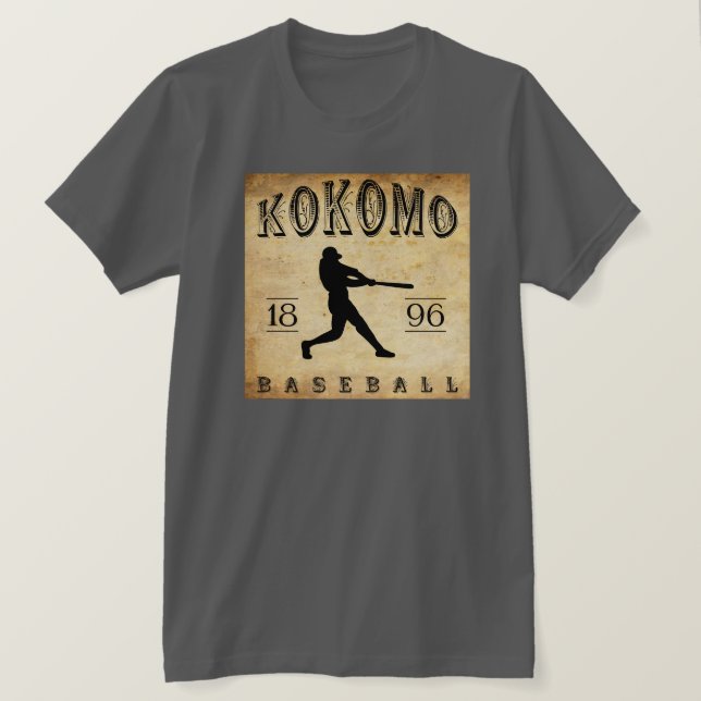 1896 Kokomo Indiana Baseball T-Shirt (Design Front)