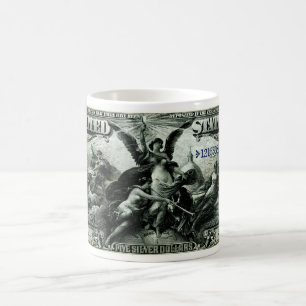1896 US Five Dollar silver Certificate Coffee Mug