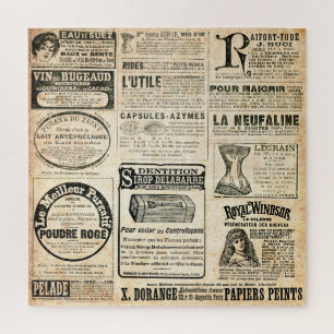 1897 French Newspaper Advertisement Jigsaw Puzzle