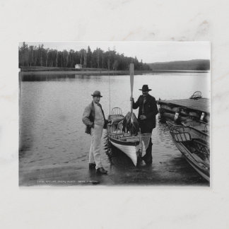 1898 Lake Gogebic Black Bass Fishing Postcard