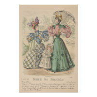 1899 Vintage Victorian French Ladies Fashion Plate