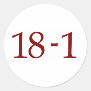 18-1 CLASSIC ROUND STICKER