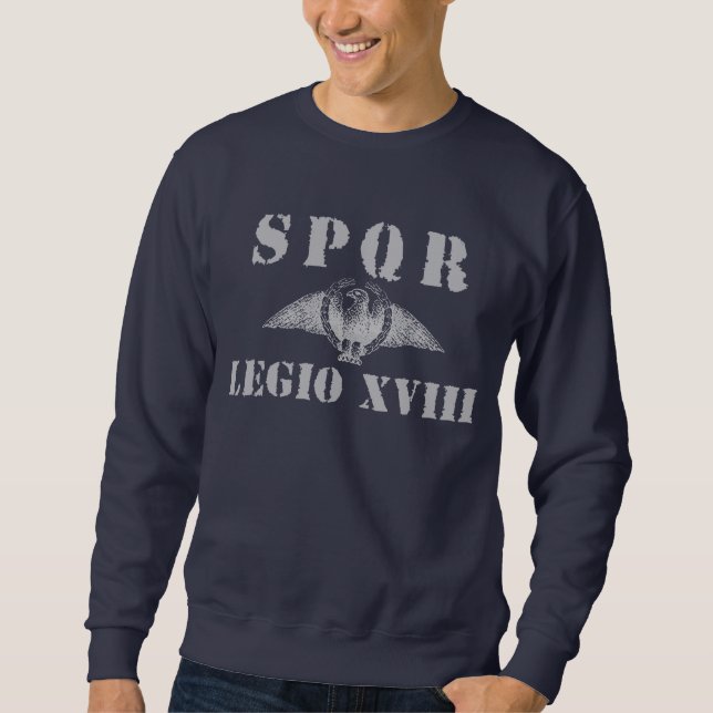 18 Ancient Roman 18th Legion - Eagle Sweatshirt (Front)