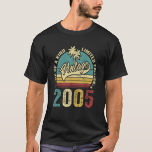 18 Birthday Gifts Vintage 2005 One Of A Kind Limit T-Shirt