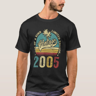 18 Birthday Gifts Vintage 2005 One Of A Kind Limit T-Shirt