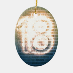 18 CERAMIC TREE DECORATION