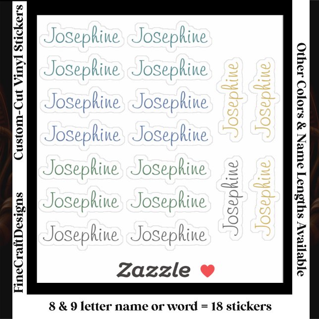 18 Custom Modern 8/9 Letters Name Word Neutral  (Creator Uploaded)