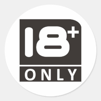 18 eighteen classic round sticker