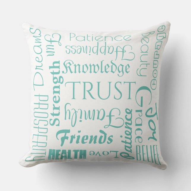 18 Extraordinary Life Wishes Pillow (Front)