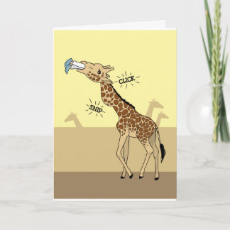 #18 Giraffe Get Well Card