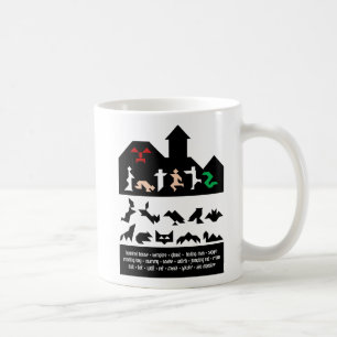 18 Halloween Tangram Images Coffee Mug