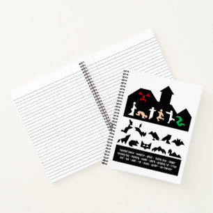 18 Halloween Tangram Images Notebook