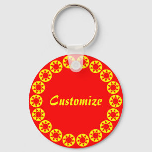 18 Hours in a Day Template v1 Key Ring
