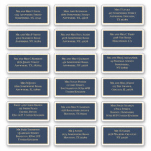 18 Individual Recipient Name Address Gold Navy