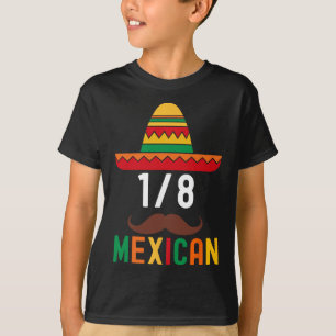 18 Mexican Funny Cinco De Mayo Sombrero Moustache T-Shirt