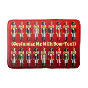 18 Nutty Nutcracker Soldiers Bath Mat