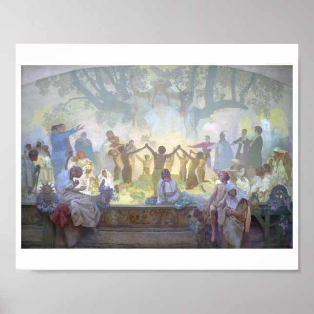 #18 Oath of Omladina Under the Slavic Linden Tree Poster (Front)