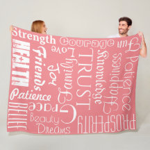 18 Personalised Names or Words Best Wishes fleece