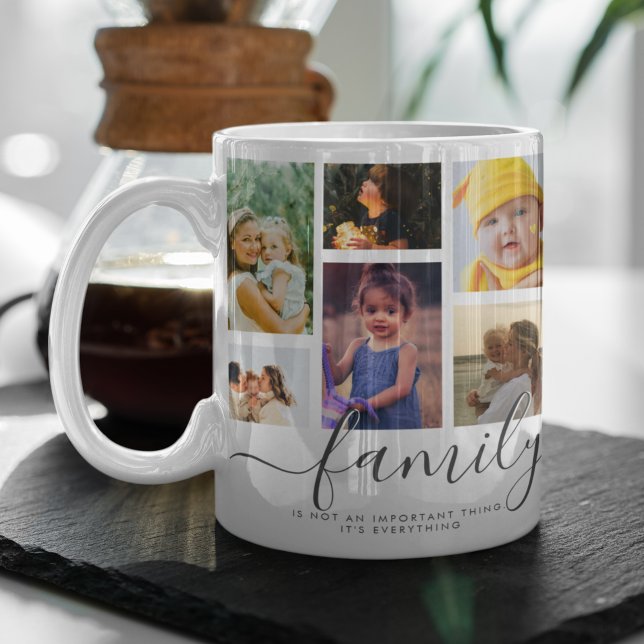 18 Photo Collage Cute Family Love Memory Coffee Mug (Creator Uploaded)