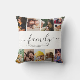 18 Photo Collage Cute Family Love Memory Cushion