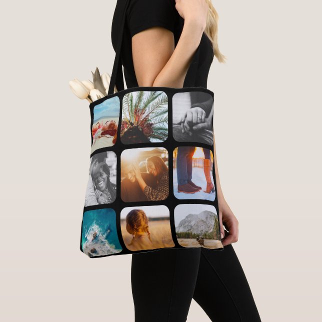 18 Photo Double Sided Black Carry Bag (Close Up)