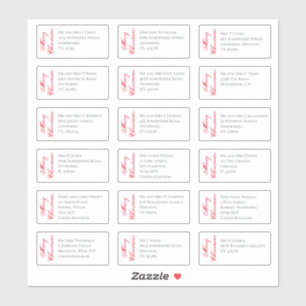 18 Recipient Name Address Merry Christmas Script