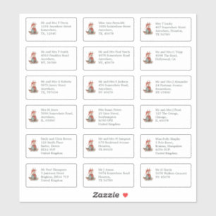 18 Recipient Name Address Reindeer Christmas