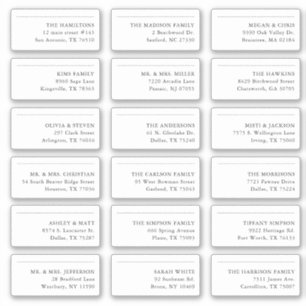 18 Save The Date Shipping Address Sticker