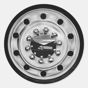 18 Wheelin' Classic Round Sticker