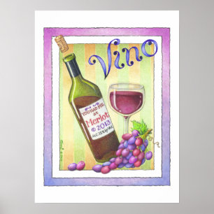 18"X24" ARCHIVAL PRINT, YOU HAD ME AT MERLOT, WINE POSTER
