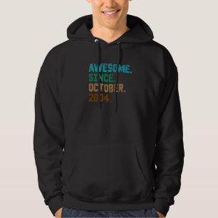 18 Year Old Awesome Since October 2004 18th Birth Hoodie
