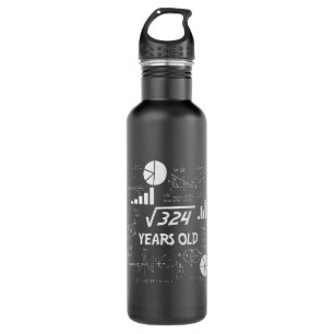 18 Year Old Bday Geeky Math 18th birthday Gift 710 Ml Water Bottle