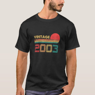 18 Year Old Birthday Vintage Classic Born In 2003 T-Shirt