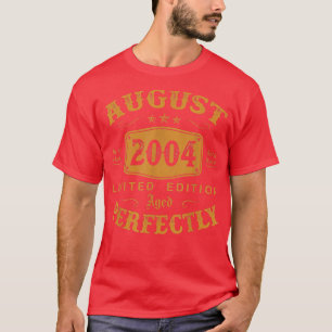 18 Year Old Gifts August 2004 Limited Edition 18th T-Shirt