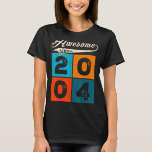 18 Year Old  Men Women On Birthday Awesome Since 2 T-Shirt