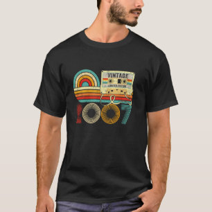 18 Year Old Vintage Born In 2007 Cassette Tape 18t T-Shirt