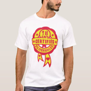 18 years anniversary certified experience logo tam T-Shirt