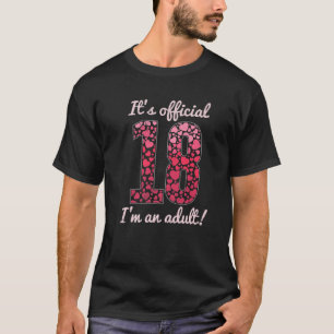 18 Years Girl Birthday 18Th Girl Birthday T-Shirt