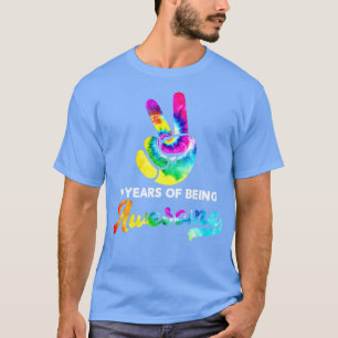 18 Years Of Being Awesome Tie Dye Birthday T-Shirt