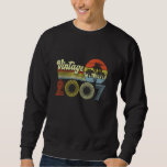 18 Years Old Gifts Vintage Born In 2007 Retro 18th Sweatshirt<br><div class="desc">18 Years Old Gifts Vintage Born In 2007 Retro 18th Birthday</div>