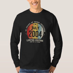 18 Years Old July 2004 18th Birthday 1 T-Shirt