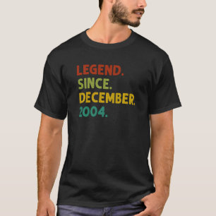 18 Years Old Legend Since December 2004 18th Birt T-Shirt