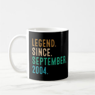 18 Years Old Legend Since September 2004 18th Bir Coffee Mug