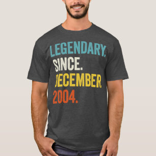 18 Years Old Legendary Since December 2004 18th Bi T-Shirt