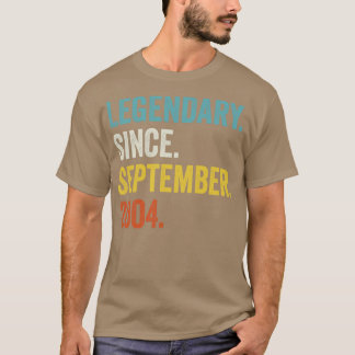 18 Years Old Legendary Since September 2004 18th B T-Shirt