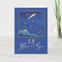 18th Adoption Anniversary with Stars and Night Sky
