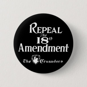 18th Amendment 6 Cm Round Badge